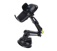 Naroote Supporto per Telefono per Camion, Supporto per Braccio Lungo da 12,9 Pollici per Carichi Pesanti, con Rotazione a 360° con Ventosa per Parabrezza, Ideale per Smartphone e Tablet (BLACK)