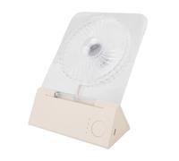 Naroote Table Personal Fan, Fan del Desktop Montato Sul Muro Magnetico Portatile per il Campeggio per la Casa (beige trasparente)