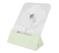 Naroote Table Personal Fan, Fan del Desktop Montato Sul Muro Magnetico Portatile per il Campeggio per la Casa (Verde trasparente)