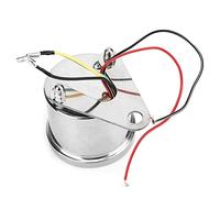 Naroote Tachimetro Contagiri Retroilluminato Universale per Moto, Manometro in Alluminio Resistente Adatto per Adatto per per per per gli Appassionati (Faccia nera conchiglia argentata)