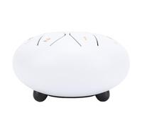 Naroote Tamburo per Pioggia, Tamburo per Lingua Tono C Multiuso per Campeggio per Meditazione (WHITE)