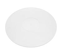 Naroote Tappetino per Piatti, Pad Stabile per Corde, Acrilico Antistatico con Riduzione del Rumore per Dischi da 12 Pollici (WHITE)