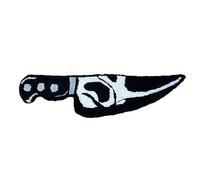 Naroote Tappeto a Forma di Coltello Horror Confortevole Tappeto in Resistente All'usura per Decorazioni di Benvenuto per la Casa, da Comodino con Urlo Spaventoso (76,2 cm)