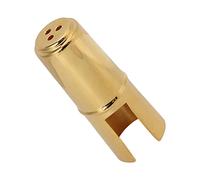Naroote Tappo Protettivo per Bocchino per Sassofono, Copertura in Metallo Resistente, Prolunga la Vita del Bocchino per Sassofoni e Clarinetti, Oro, 1 Unità (Alto)