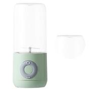 Naroote Tazza di Frullatore, Bottiglia di Frullatore Elettrico 6 Pale USB Miscelatore di Frutta Ricaricabile per Frutta per Trucco con Frullata di Fruttatura con Frullata Portatile per Casa Cucina