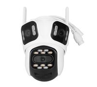 Naroote Telecamere di Sorveglianza Esterna Telecamera WiFi di Sicurezza 4K Bidirezionale con Raggio di Rilevamento di 98,43 Piedi IP66 Impermeabile per la Casa per (Spina europea)