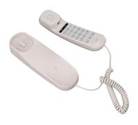 Naroote Telefono Montato Muro, Chiama il Processo di Reindirizzamento Multifunzionale Trasparente per il Cavo Audio per l'hotel per l'ufficio (WHITE)