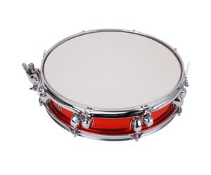 Naroote Terlina di Rullante per Studenti, Struttura di 10 Orecchie 45 ° Cuscinetti Incisivi Bordi da 14 Pollici Kit di Drum per Prestazioni (rosso)