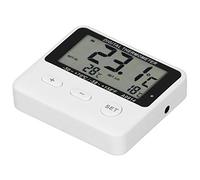 Naroote Termometro Allarme per Frigorifero, Misurazione della Temperatura Ad Ampio Range LCD Digitale con Sonda, per Uso Interno Esterno Attrazione Magnetica 66x58x14mm