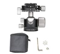 Naroote Testa a Sfera a Basso Profilo da 35 Mm, Testa Panoramica per Treppiede per Fotocamera, per Treppiede Dal Design a Forma di U con Piastra, Ideale per Fotocamere DSLR e Mirrorless