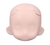 Naroote Testa di Bambola Vuota, Testa di Erba Bambola Vuota per 1/12 Articolata con Giunti per il Trucco Fai -da -te Squisito Rimovibile di Plastica (PINK)