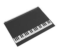 Naroote The Notebook, Spartito per la Composizione da Spartiti per Spartiti per Staff Musicale Paper Music Notebook Music per Composizione e Notazione (Pattern per pianoforte nero)