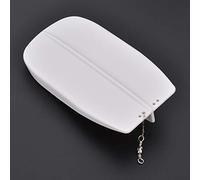 Naroote Trampolino da Pesca Piatto Regolabile per Esche Artificiali Profonde per la Cattura di Pesci con per Appassionati di Pesca e Pescatori - Plastica Bianca Premium 5,51 X 2,95 X 1,18 Pollici