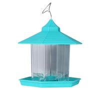 Naroote Uccelli Standard Sospesi, Alimentatori di Uccelli Trasparenti Che Sono Facili da Pulire per il Balcone Esterno (GREEN)