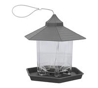 Naroote Uccelli Standard Sospesi, Alimentatori di Uccelli Trasparenti Che Sono Facili da Pulire per il Balcone Esterno (BLACK)