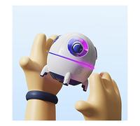 Naroote Umidificatore a Capsule Mini Umidificatore Portatile Carino con Luci Colorate per Camera Letto e Viaggi - Capacità Acqua 220 Ml (WHITE)