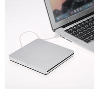 Naroote Unità Cd Esterna, Lettore Cd Per Computer Pc Con Slot Esterno Per Unità CD/DVD Nel Masterizzatore CD/DVD USB 2.0 Con Masterizzatore DVD Ultra Sottile Portatile Per Desktop Laptop