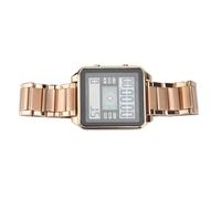 Naroote Uomini Digital Watch, Men Electronic Watch Calendario Display del Parametro di Allarme di Funzione di Impermeazione Cronometro per le Imprese (Oro rosa)
