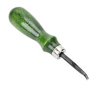 Naroote Utensile Smussatore Professionale per Bordi Artigianali in Pelle con 5 per Fai da Te, per Professionisti o Dilettanti Dell'artigianato in Pelle, Acciaio Legato/verde/43 G, Applicabile a