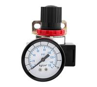 Naroote Valvola di Regolazione della Pressione BR3000 G3/8'', Design Compatto, Alta Precisione per Sistemi di Controllo Dell'aria, Include Manometro a Doppia Scala