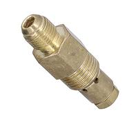 Naroote Valvola di Ritegno del Compressore D'aria Metallo 1 Via Diritta Resistente Alle Alte Temperature per Tubo di Scarico Z-0.036, 21mmx16mmx10mm