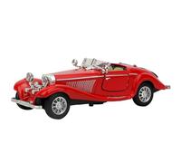 Naroote Veicolo in Lega Vintage per Bambini, Alta Simulazione, Giocattolo da Tirare Indietro, per Regalo di Gioco, Resistente Rosso//bianco 6,5*2,4*1,8 Pollici, Compleanno/Natale/Capodanno (rosso)