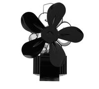 Naroote Ventilatore per Stufa a Legna, Ventilatore Alimentato dal Calore Non Elettrico con Termometro Magnetico e Protezione dal Surriscaldamento, per Stufe a Legna, Caminetti