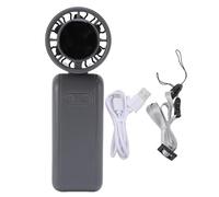 Naroote Ventilatore Turbo Portatile, Ventilatore Personale Ricaricabile con Tracolla e Supporto Nascosto, 5 Impostazioni di Velocità Regolabili, per Casa, Ufficio e Viaggi (GRAY)