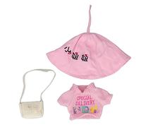 Naroote Vestiti di Peluche a Forma di Anatra Simpatico Vestito di Peluche Giallo per Bambini 3 Pezzi Accessori Lavabili per la Pelle (Scrivo)