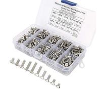 Naroote Viti a Macchina, Set di Viti Esagonale 600 Pezzi 304 Accessori Hardware in Acciaio Inossidabile/Inossidabili in Scatola Piatta Accessori Hardware