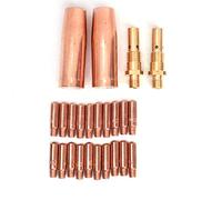 Naroote Welder MIG, Accessori per Saldatura di Saldatura MIG Kit di Combinazione di Accessori per Pistole 21-50 Ugello di 35-50 Diffusore a Gas 11-35 di Punta per Pistola Calore Accessorio Kit di