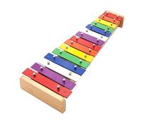 Naroote Xilofono a 15 Note, Strumento Musicale per Bambini in Metallo Arcobaleno, Xilofono Dai Colori Vivaci per l'educazione Precoce e lo Sviluppo del Ritmo, Ideale per l'apprendimento dei Bambini