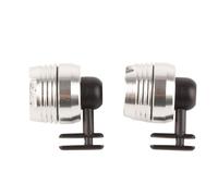 Naroote Zoccoli LED per Scarpe Faro Impermeabile in Lega di Alluminio ABS per Escursioni Notturne del Ringraziamento, Set di 2 (SILVER)