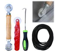 NAROSEBE 4 Pezzi Strumento del Rullo dello Schermo Zanzariera Finestra Ricambio Strumento Set Ruota di Pressione Finestra Schermo Spline Strumenti per Schermo per Installazione Porta Finestra Schermo