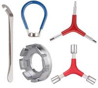 NAROSEBE 5 Pezzi Chiavi per Raggi della Bicicletta Chiave per Raggi a 8 Porte Chiave per Raggi della Ruota Tiraraggi Bici Universale Bicicletta Tiraraggi per Riparare i Pneumatici della Bicicletta
