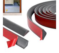 NAROSEBE Barriera Doccia Ferma Acqua 200cm Barriera per Doccia in Silicone Autoadesiva Soglia Doccia Silicone Separazione Umida e Asciutta Barriera Doccia per Lavello Bagno e Cucina, Grigio