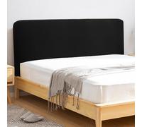 NAROSEBE Copertura per Testiera Letto Copritestata Letto Elastica Copri Testiera Letto Matrimoniale Copertura Antipolvere Lavabile Cover Testata Letto Adatto per Testiera da 170-190 cm, Nero