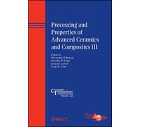 Narottam P. Ban Processing and Properties of Advanced Ceramic (Copertina rigida)