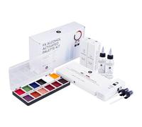 Narrative Cosmetics 12 Color FX - Kit di palette di trucchi attivati con alcool, include attivatore di alcool e solvente idratante, trucco SFX impermeabile per truccatori professionisti