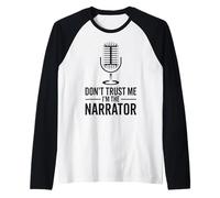 Narratore divertente Voci Artisti e narratori Maglia con Maniche Raglan