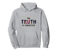 Narratore inaffidabile La verità è la percezione soggettiva Felpa con Cappuccio, Unisex per Adulti, Grigio Melange, L
