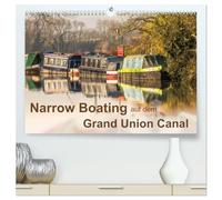 Narrow Boating auf dem Grand Union Canal (hochwertiger Premium Wandkalender 2026 DIN A2 quer), Kunstdruck in Hochglanz: Natur und Technik am Kanal erleben