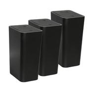 Narrow Plastic Bathroom Waterproof Rubbish Bin with Lid Waste Container with Pop-Up Lid, Small Slim Waste Bin,Leak Proof Trash Can for Kitchen Bedroom, Office, Living Room 3pcs(5,10L)
