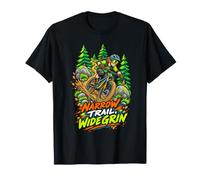 Narrow Trail Wide Grin Enduro Discesa Rocce e Radici Maglietta
