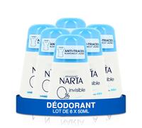 Narta - Deodorante da donna a sfera - Invisibile Efficienza 48 ore senza alcool ipoallergenico - set di 6 x 50 ml