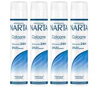 NARTA - Deodorante fresco alla colonia spray, 200 ml, set di 4