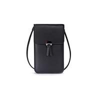 Narunii Borsa a Tracolla da Donna,Borsa a Tracolla per Telefono Cellulare da Donna Piccola,Mini Custodia per Cellulare con Pelle PU Trasparente per Touch Screen (Nero Stile 2)