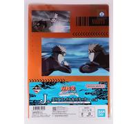 Naruto A4 Clear File & Sticker Set Bandai dal Giappone