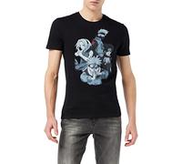 Naruto Cotton Division T - Camicia da Uomo, Nero, XL