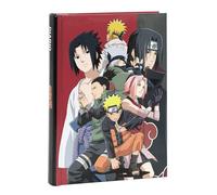 NARUTO - Diario Scuola, Agenda Giornaliera 12 Mesi per Bambini e Ragazzi, con Copertina Imbottita e 320 Pagine Colorate, Ideale per Scuola Elementare e Media, 13x17.8cm, Arancione
